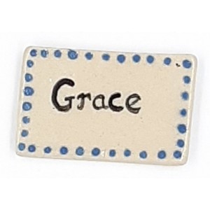 GRACE with BLUE Border Glazed Ceramic Tile
