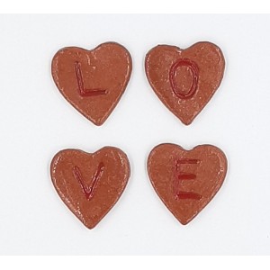 Heart : Love (set of 4)