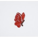 Butterfly : Red with White Dots (Right Facing)