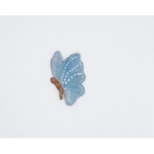 Butterfly : Blue with White Dots (Left Facing)