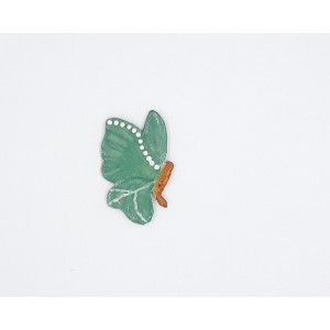 Butterfly : Green with White Dots (Right Facing)