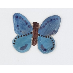 Butterfly : Blue With Black Dots
