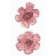 Flowers : Flat Pink Ceramic Insert Set (2)﻿