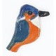Bird : Kingfisher Glazed Ceramic Insert