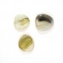 MOSS GREEN and WHITE Pebbles (Large)