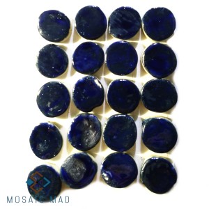 ROUND TILES : COBALT BLUE (5)