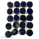 Mosaic Insert Set: Ceramic Small Round Tiles (20) - Cobalt Blue