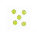 ROUND TILES : GREEN (5)