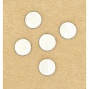 ROUND TILES : WHITE (5)