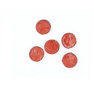 ROUND TILES : RED (5)