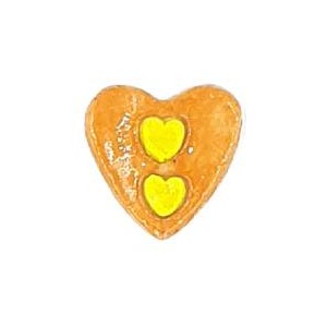 HEART : 3D MUSTARD/YELLOW