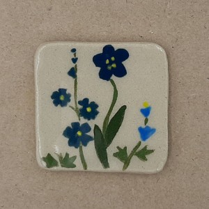 Flower : Teal Green: Tile