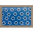 Turquoise Floral Ceramic Tile