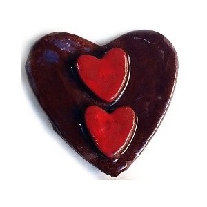 HEART : 3D BLACK/RED