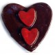 HEART : 3D BLACK/RED