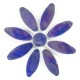 DAISY -  BLUE Petals (8) with BLUE Centre