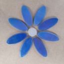 DAISY - BLUE - 8 Petals with WHITE Centre