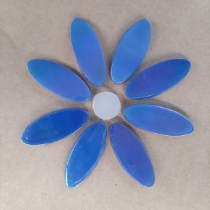 DAISY - BLUE Petals 8 with WHITE Centre