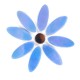 DAISY - BLUE Petals 8 with WHITE Centre