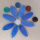DAISY - BLUE Petals 8 with BLACK Centre