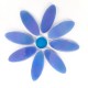 DAISY - BLUE Petals 8 with BLUE Centre