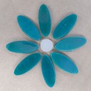 DAISY - GREEN Petals 8 with WHITE Centre