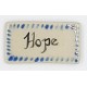 HOPE with BLUE Border Glazed Ceramic Tile
