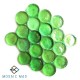 GREEN PETALS Glass nuggets 